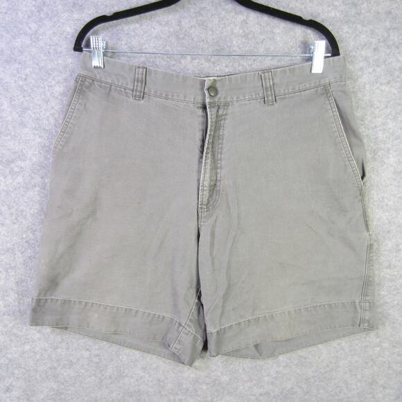 Columbia Shorts Mens 34 Gray Chino Utility Hiking Outdoor Casual Zip Pockets - Picture 1 of 7